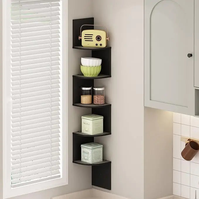 5-Tier Floating Wall Shelf