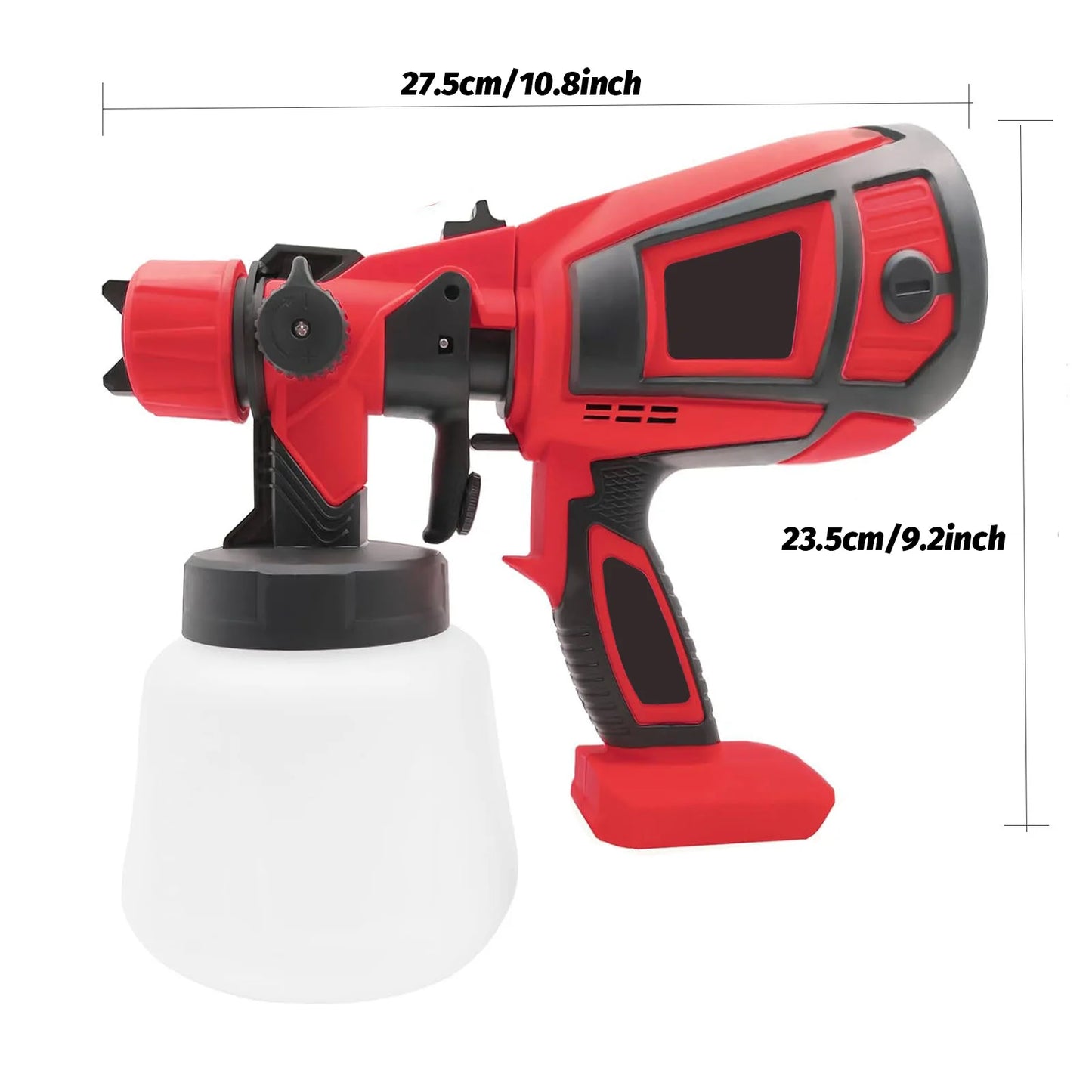 Cordless Paint Sprayer uses a Milwaukee 18V Battery (Not Included)