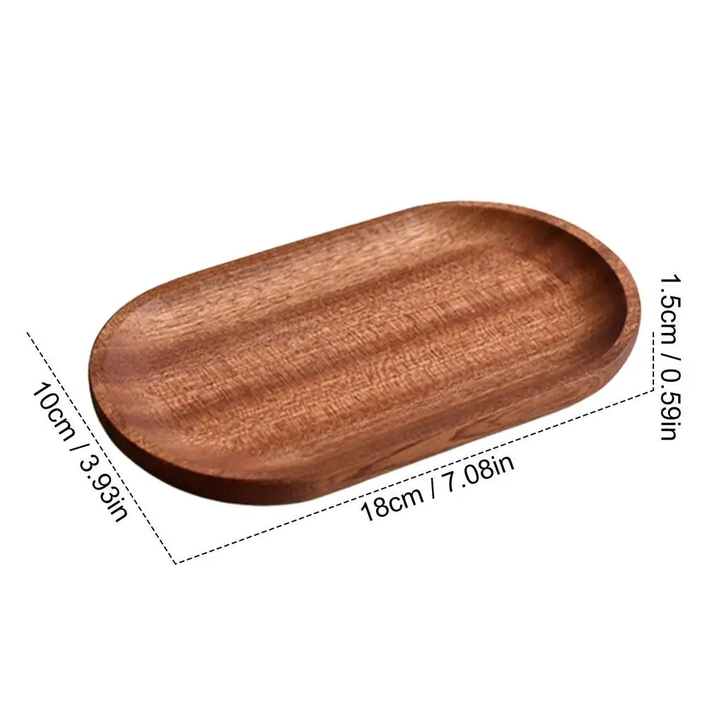 Wooden Oval Decorative Platter Tray