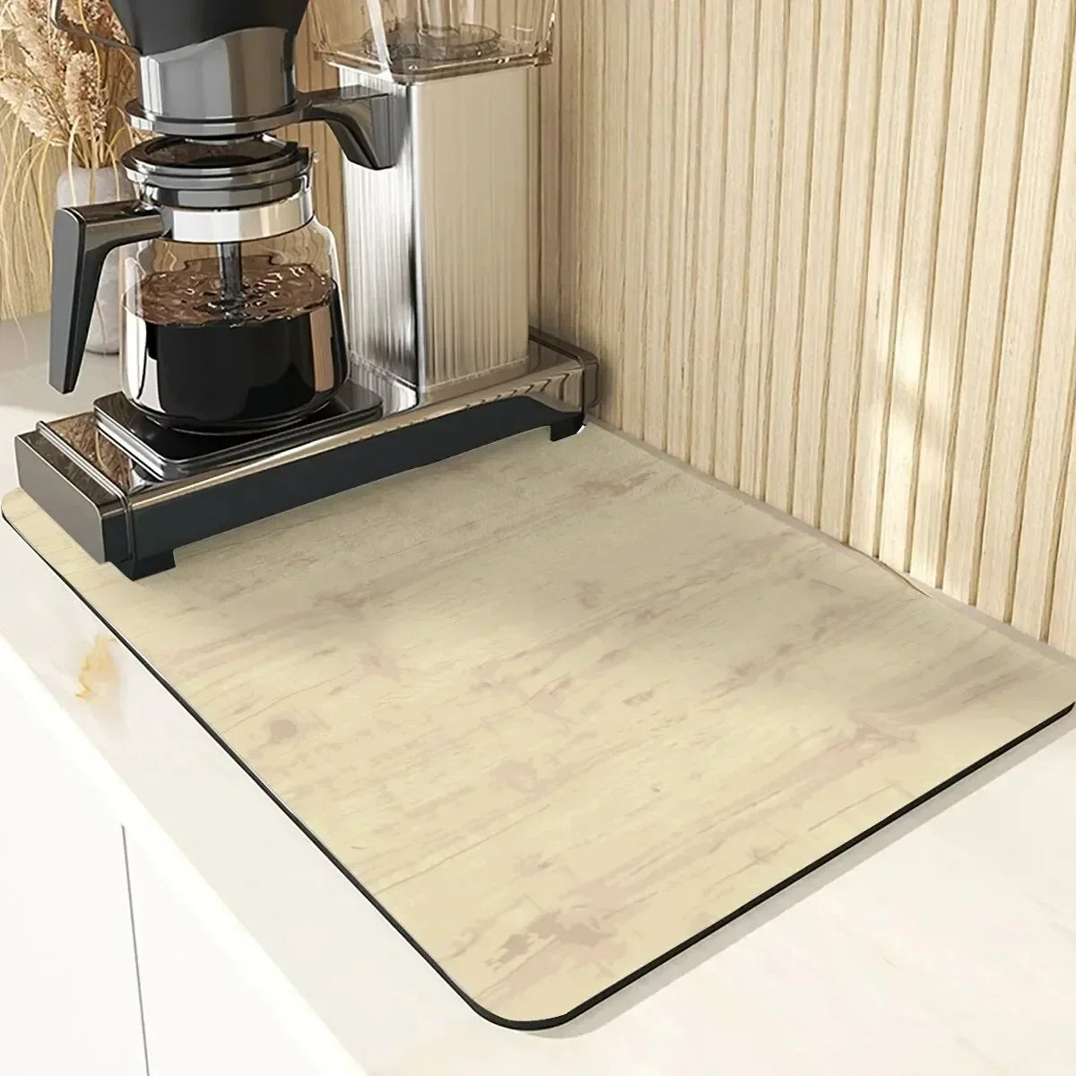 Wood Grain Mud Table Mat