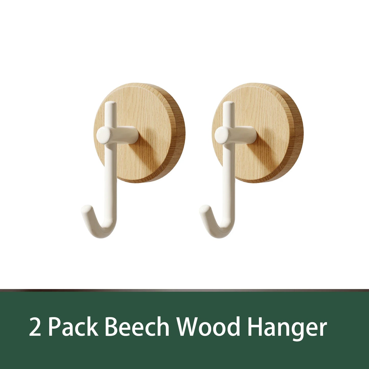 Adhesive Wood Wall Hooks
