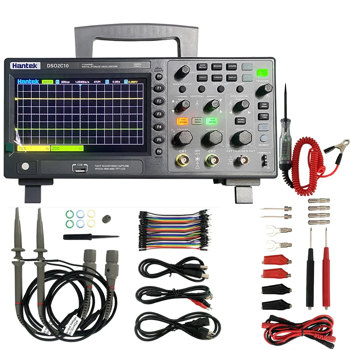 Digital Oscilloscope Portable Meter Tester