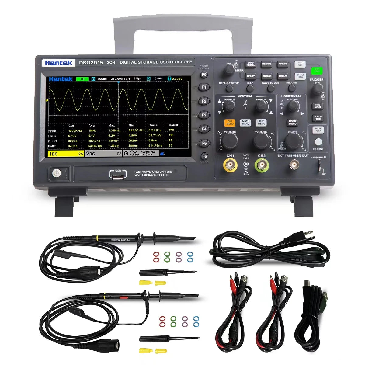 Digital Oscilloscope Portable Meter Tester