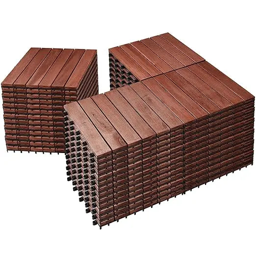 12" x 12" Waterproof Indoor Outdoor Patio Decking