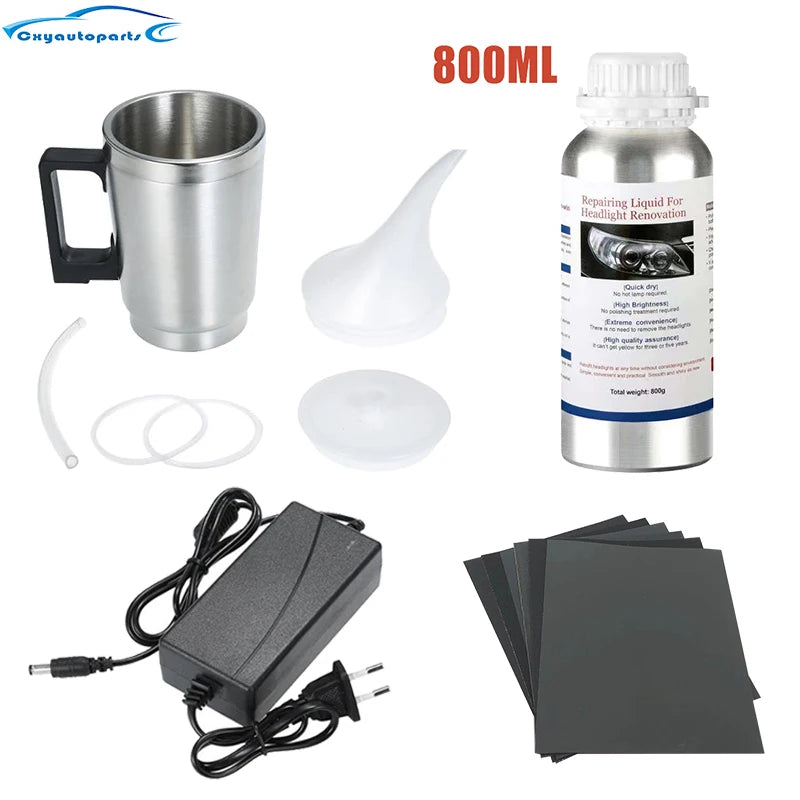 Car Headlight Chemical Polishing Kit