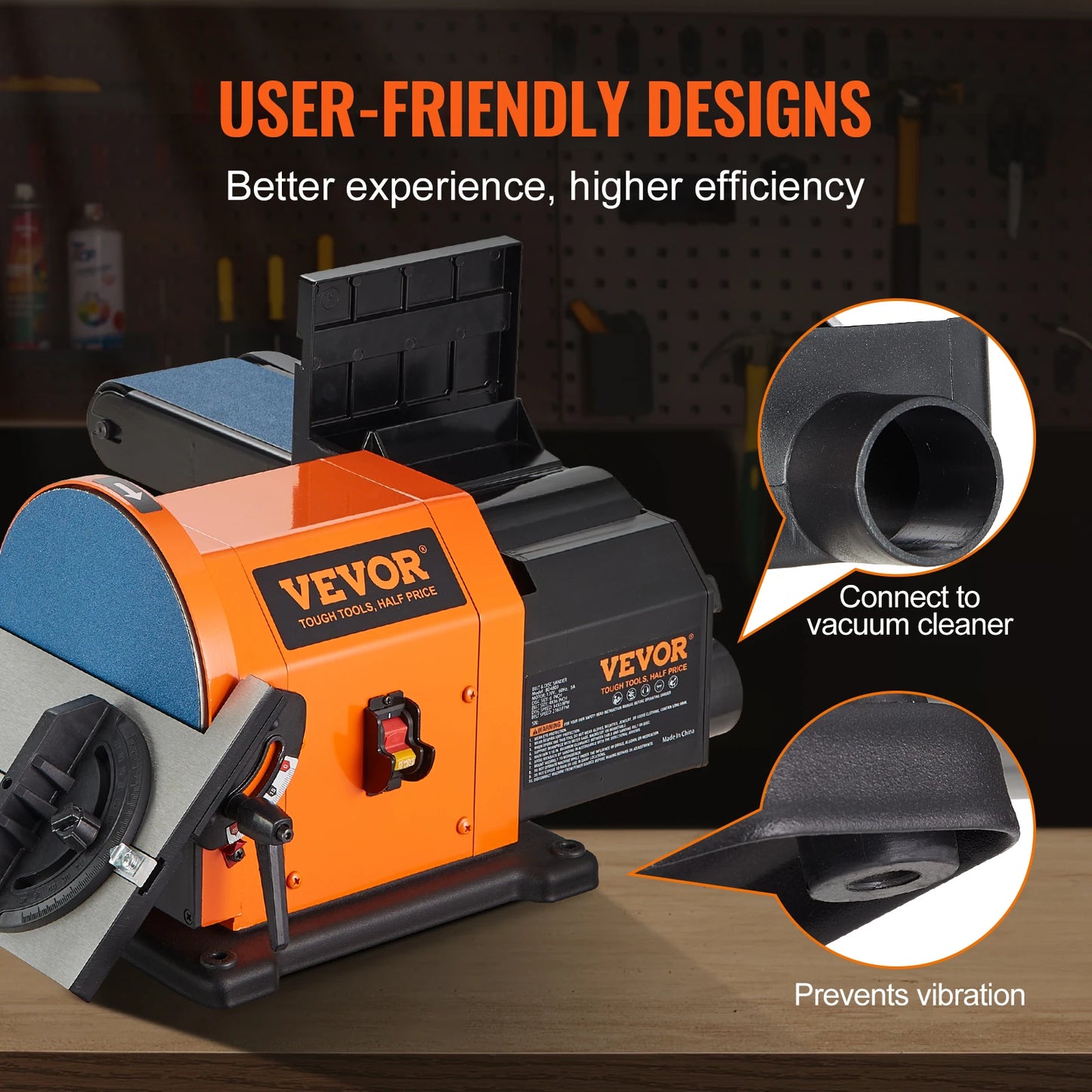Belt Disc Sander Combo Bench Tool