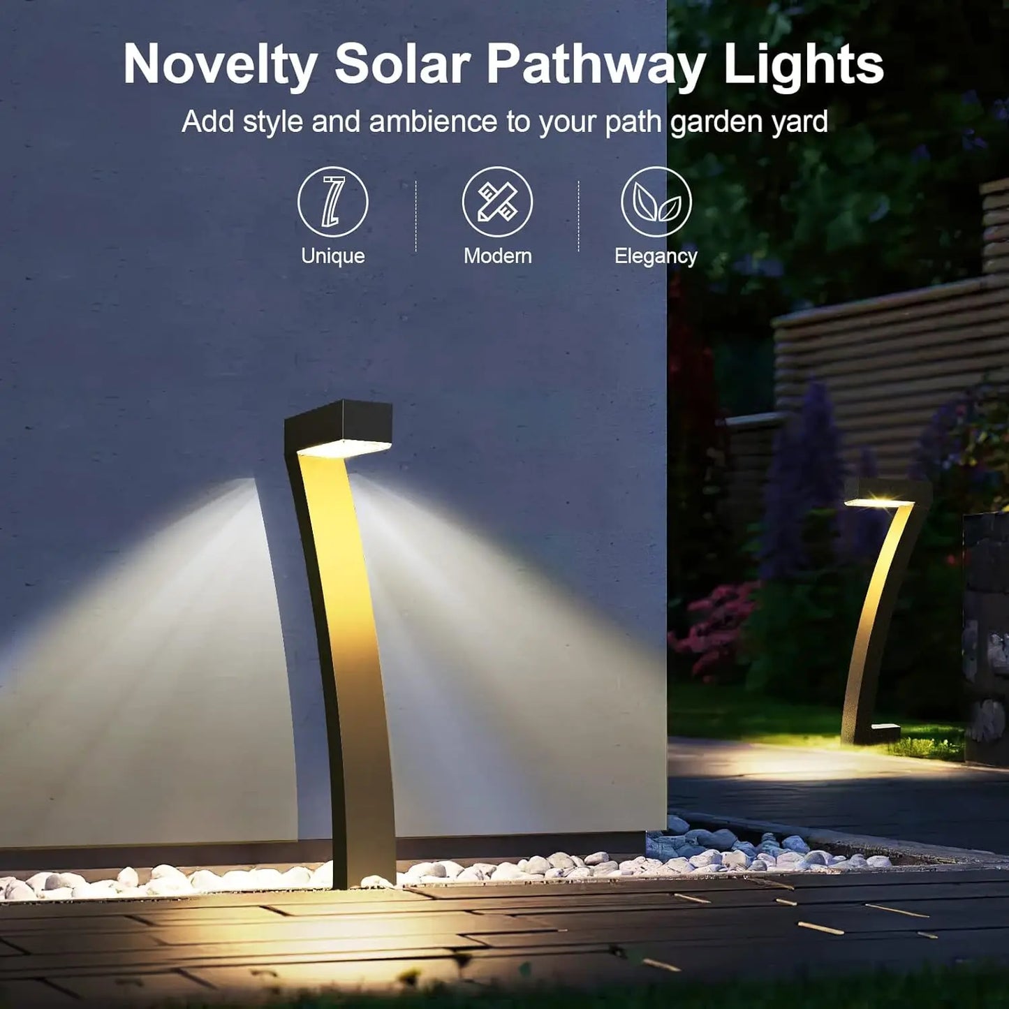 Bright Solar Outdoor Pathway Lights