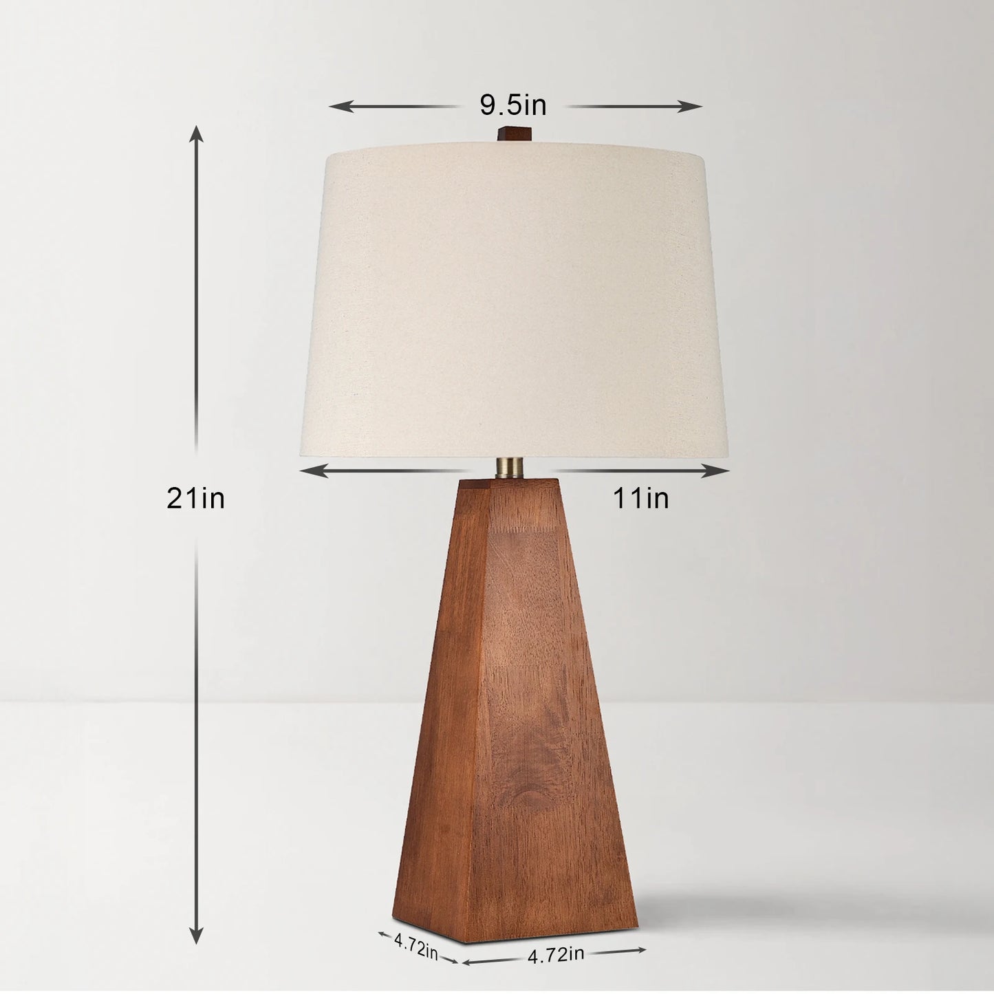 Modern Walnut Desk Lamp