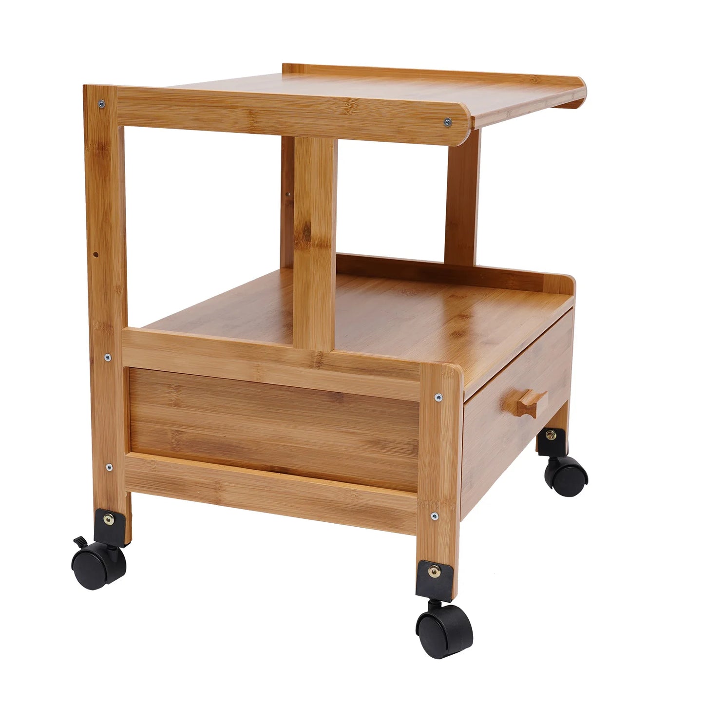 Mobile Printer Stand Holder with Storage Shelf