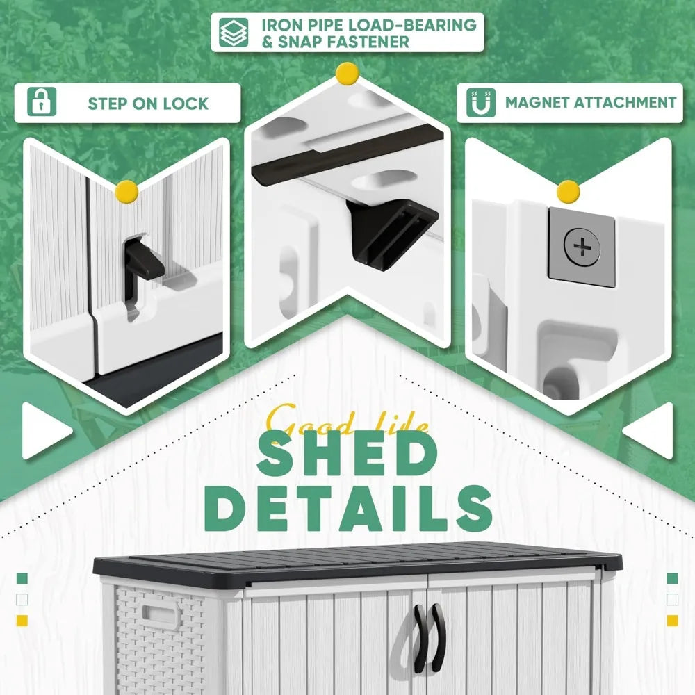 Outdoor Storage Cabinet Lockable Doors