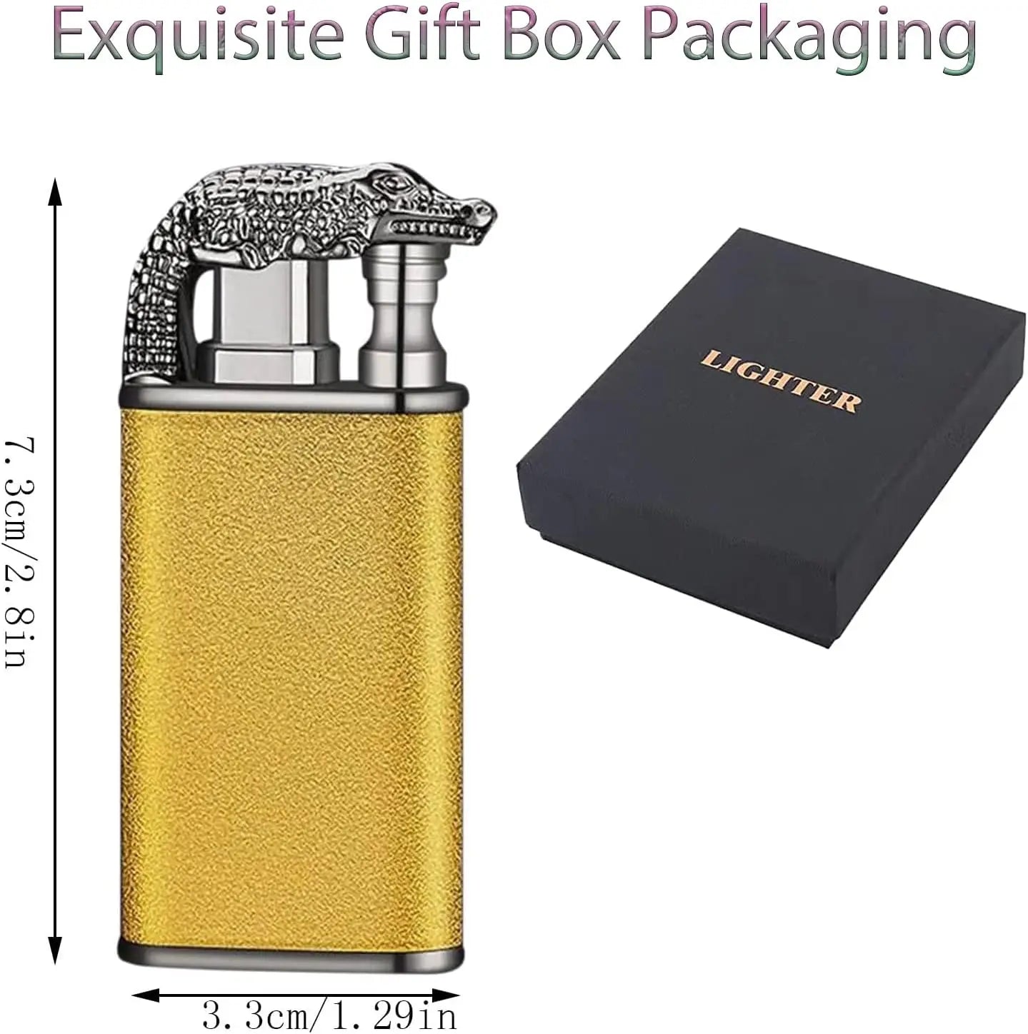 Windproof Jet Torch Lighter Refillable Butane