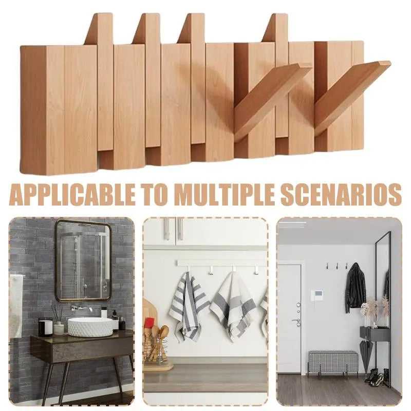 Wall Hanging Creative Wood Coat Racks