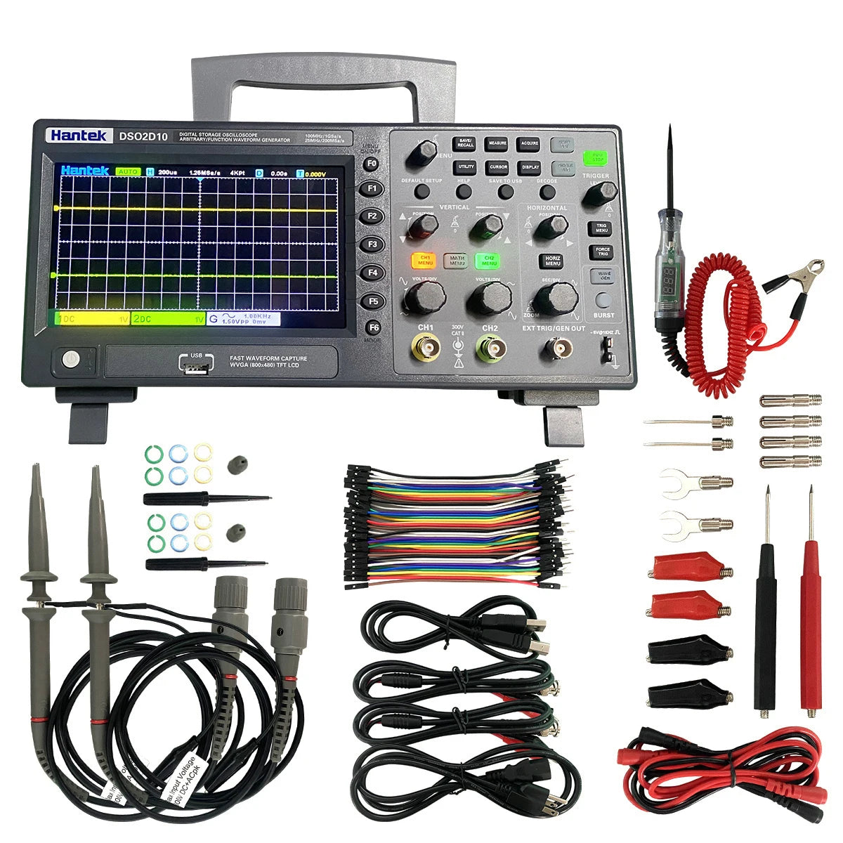 Digital Oscilloscope Portable Meter Tester