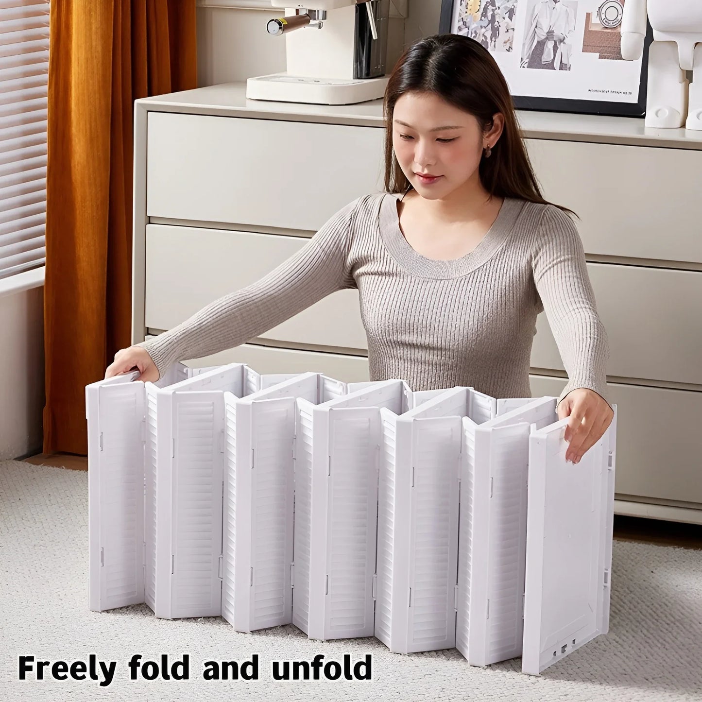 Shoe Box Foldable Transparent Sneaker Storage Organizer