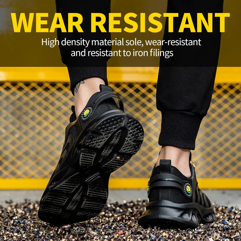 Safety shoes, lace-free, lightweight