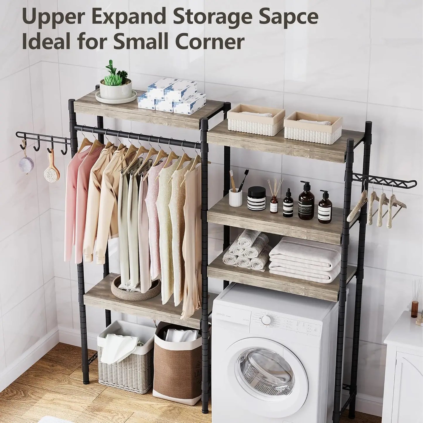 5-Tier Washer and Dryer Storage Shelf