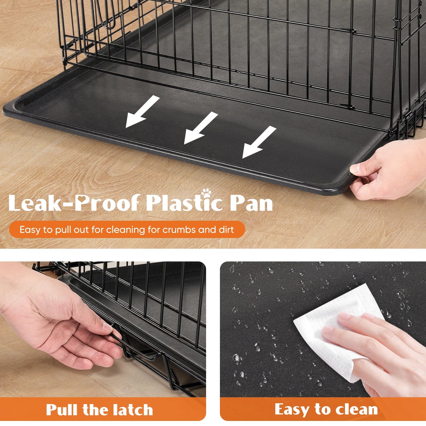 Folding Metal Wire Dog Cage