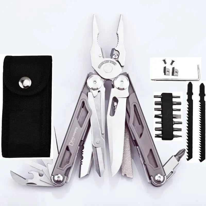 Hand Multi-tool: Clamp Knives Cutters