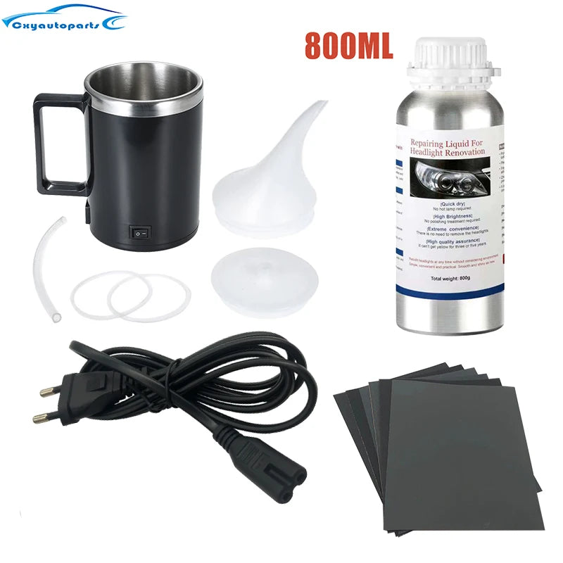 Car Headlight Chemical Polishing Kit