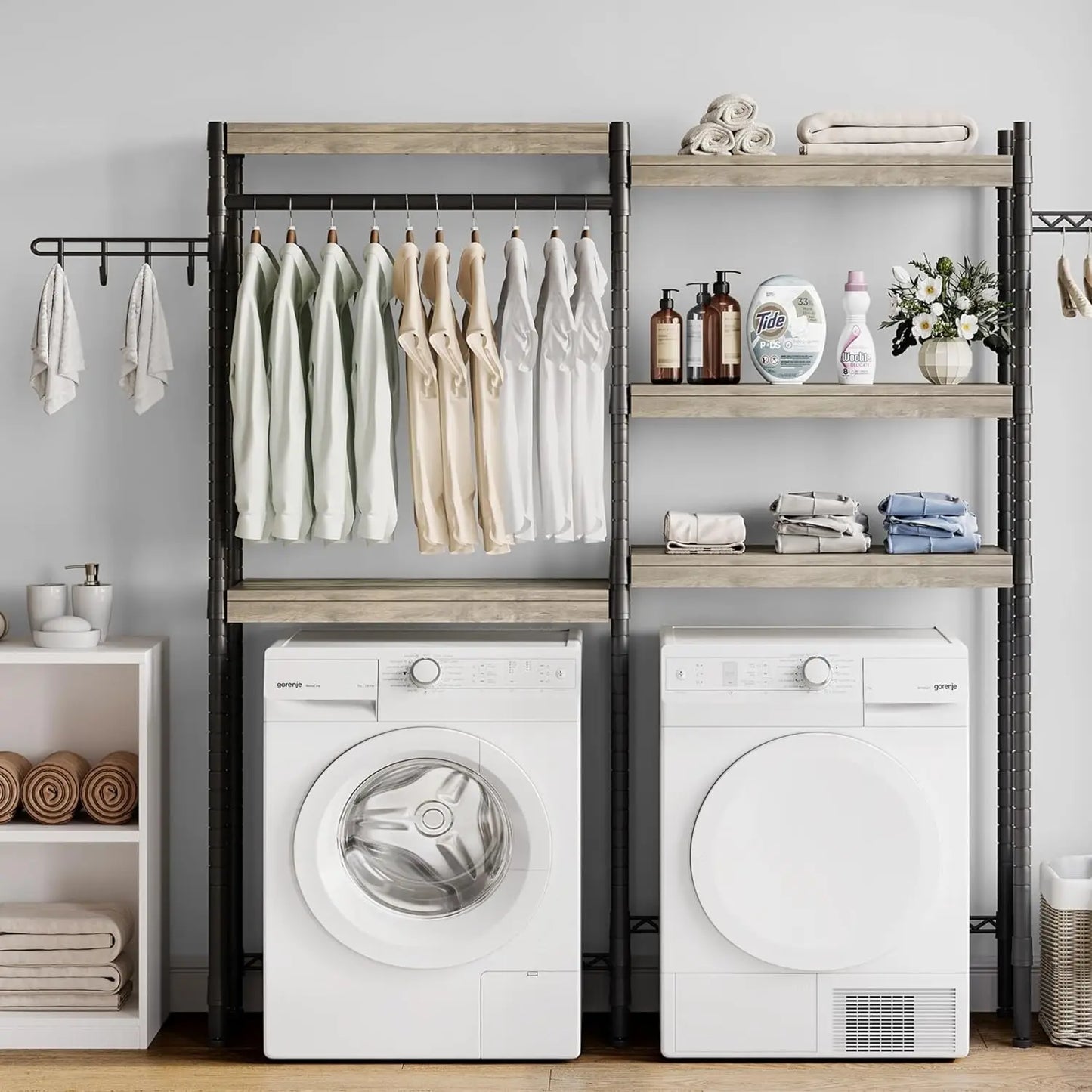 5-Tier Washer and Dryer Storage Shelf