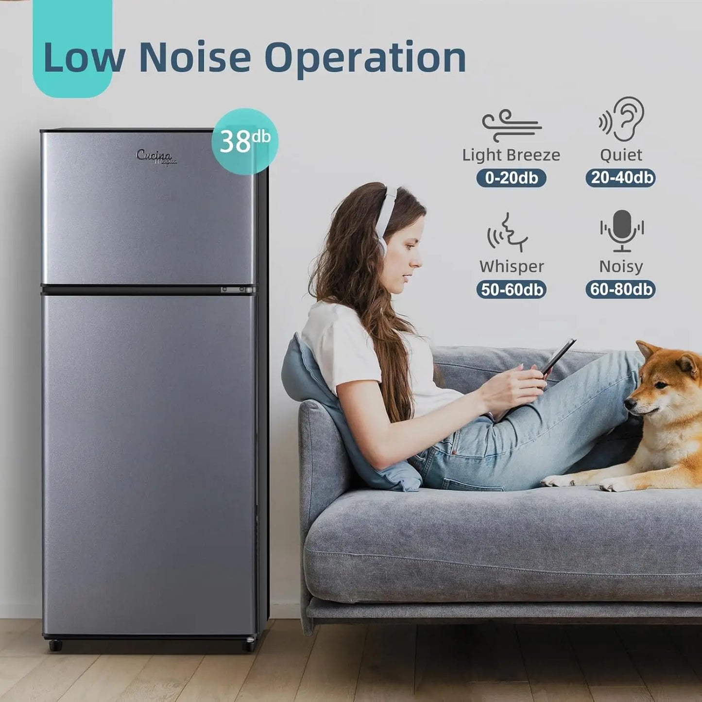 4.2 Cu.Ft. Small Refrigerator with Freezer
