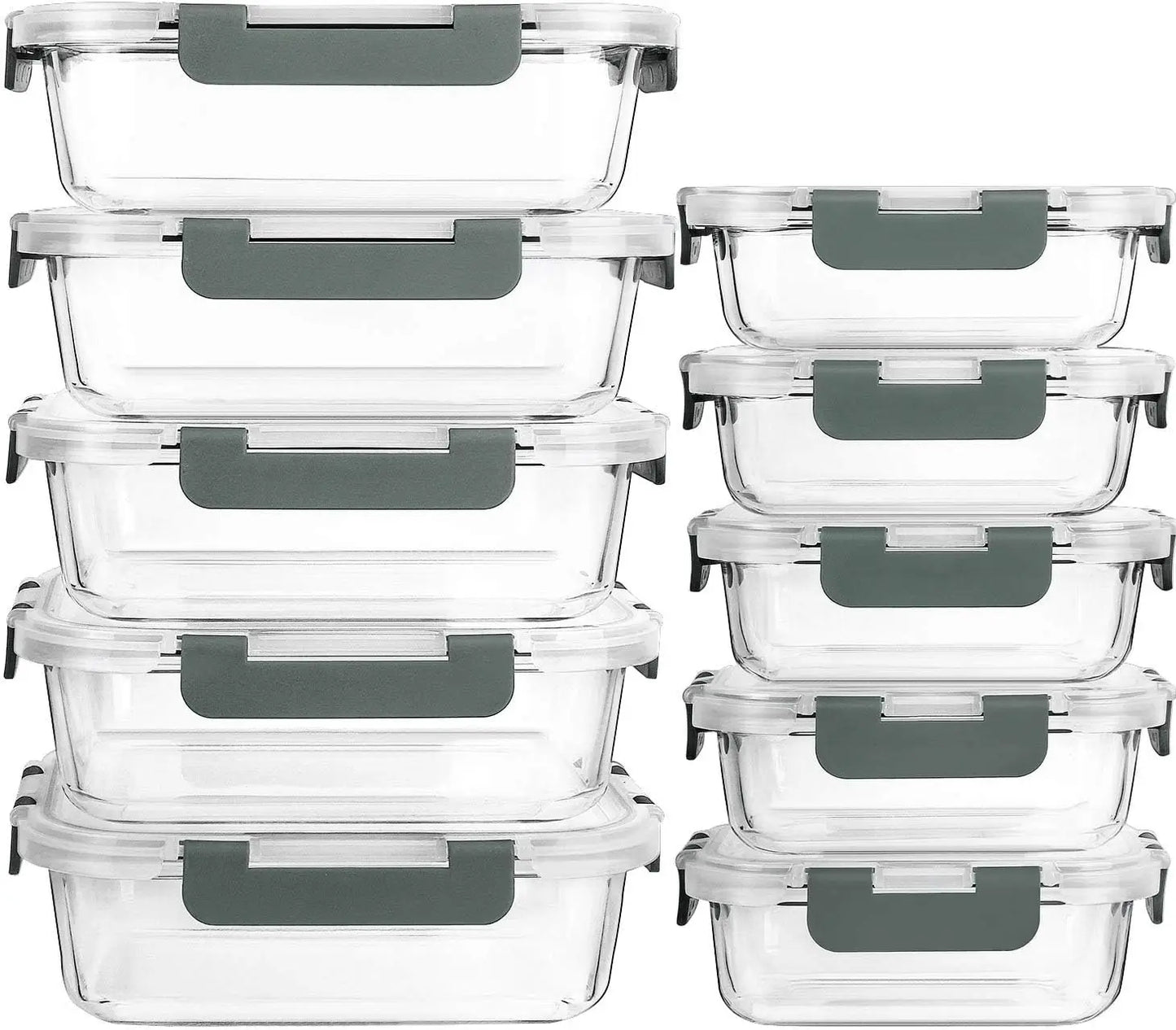 Glass Meal Prep Containers W/ Lids
