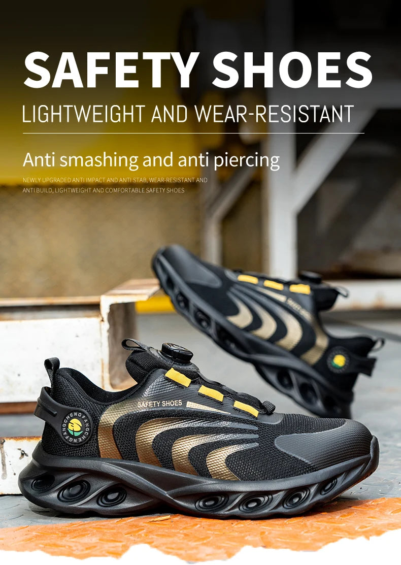 Safety shoes, lace-free, lightweight