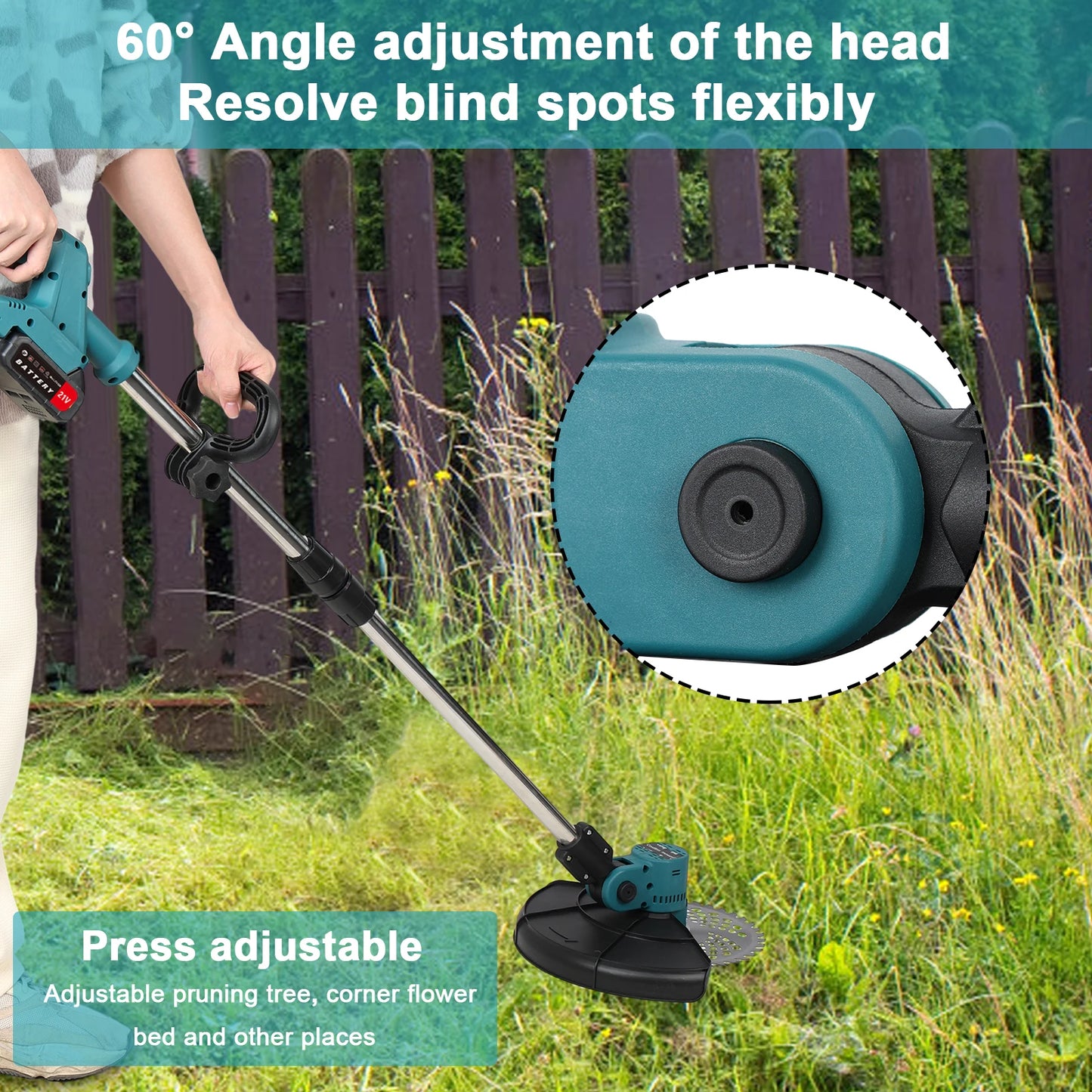 Electric Weed Mower Cordless Trimmer