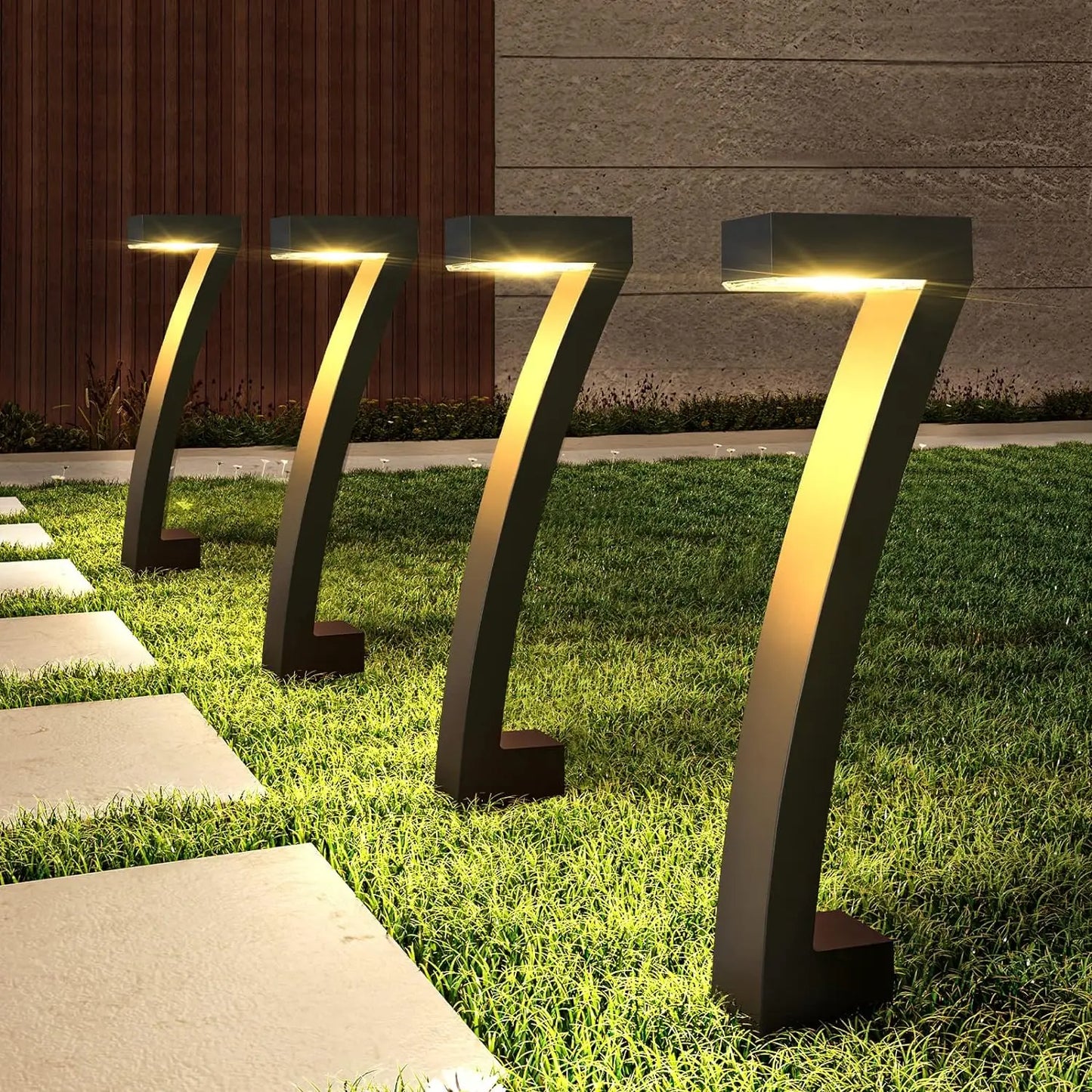 Bright Solar Outdoor Pathway Lights