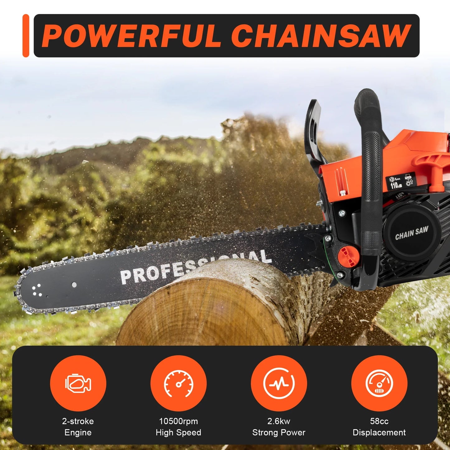 20" Gas Chainsaw