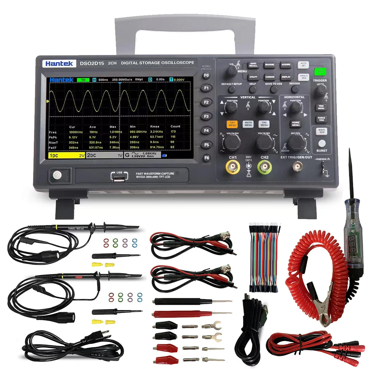 Digital Oscilloscope Portable Meter Tester