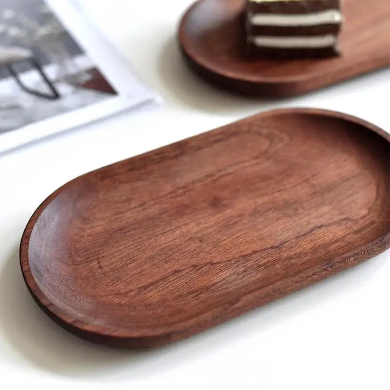 Wooden Oval Decorative Platter Tray