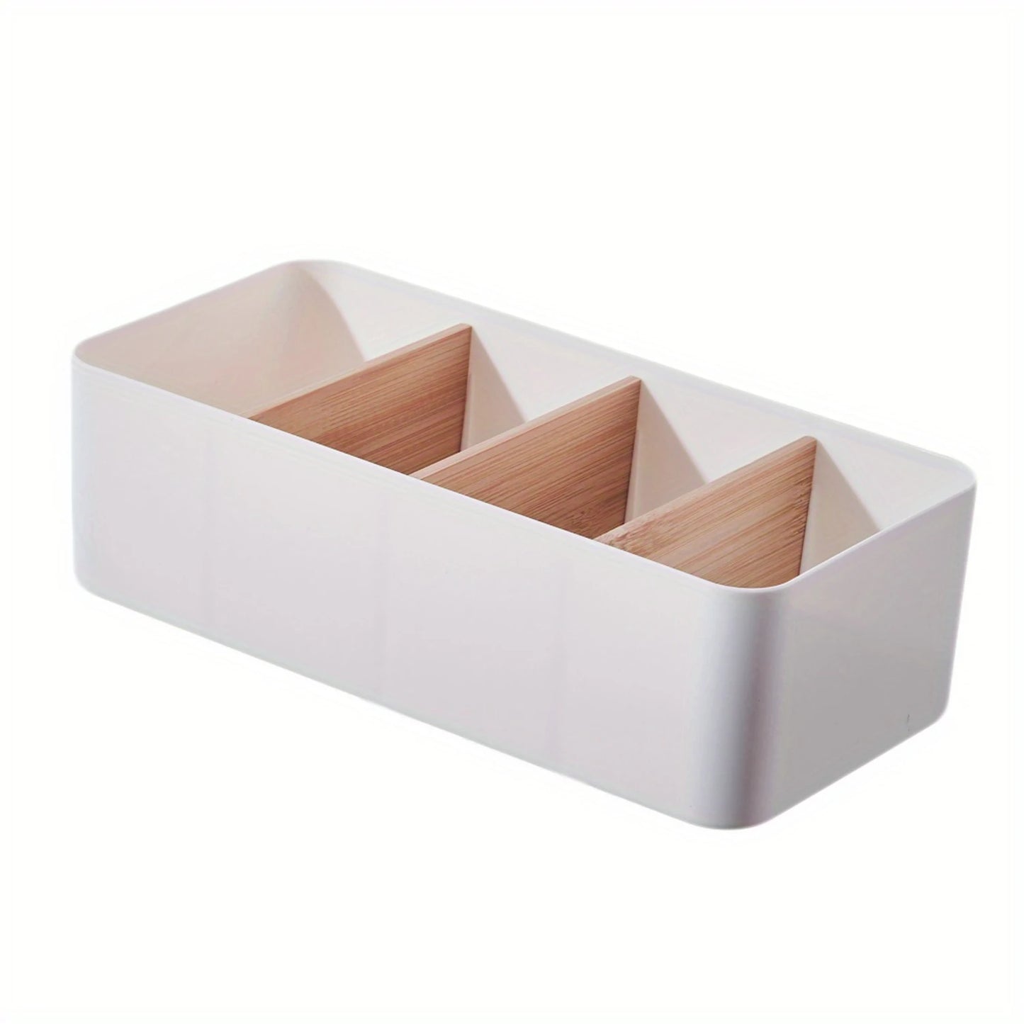 Bamboo And Wood Cosmetics Basket
