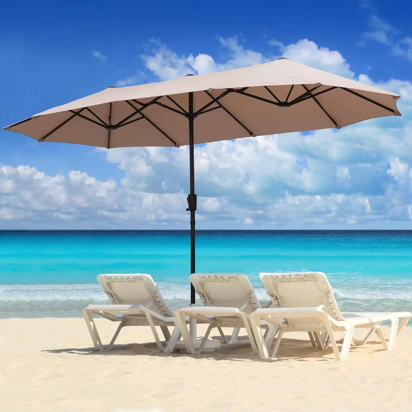 13Ft Large Patio Umbrella Outdoor Double-Sided