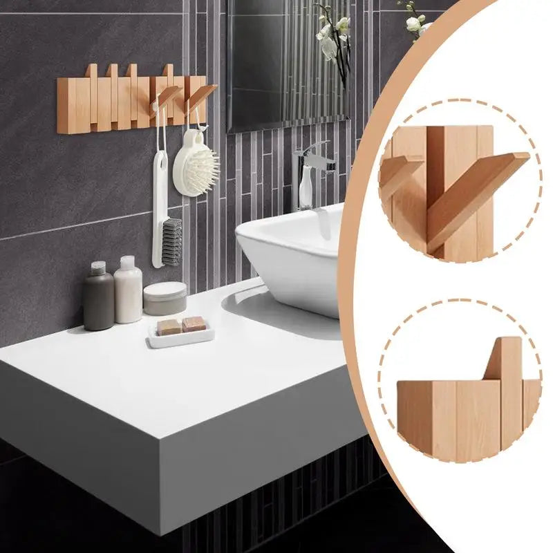 Wall Hanging Creative Wood Coat Racks