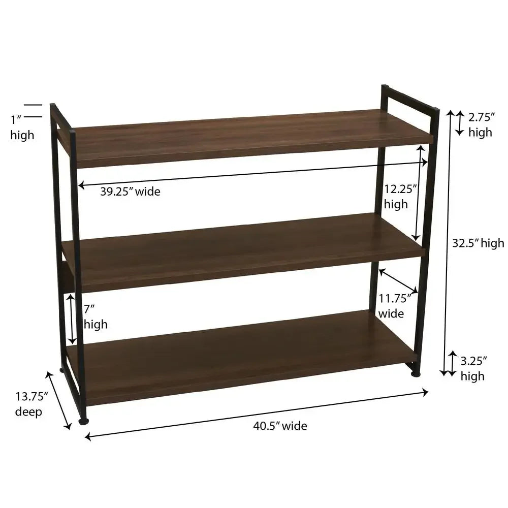 3 Shelf Open Storage Bookshelf