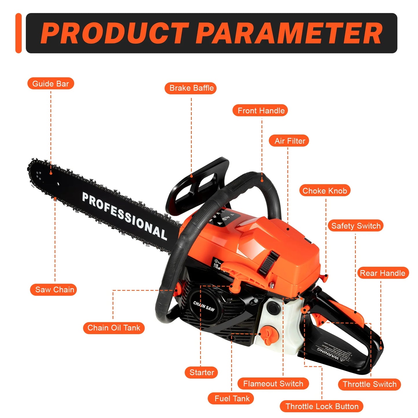 20" Gas Chainsaw