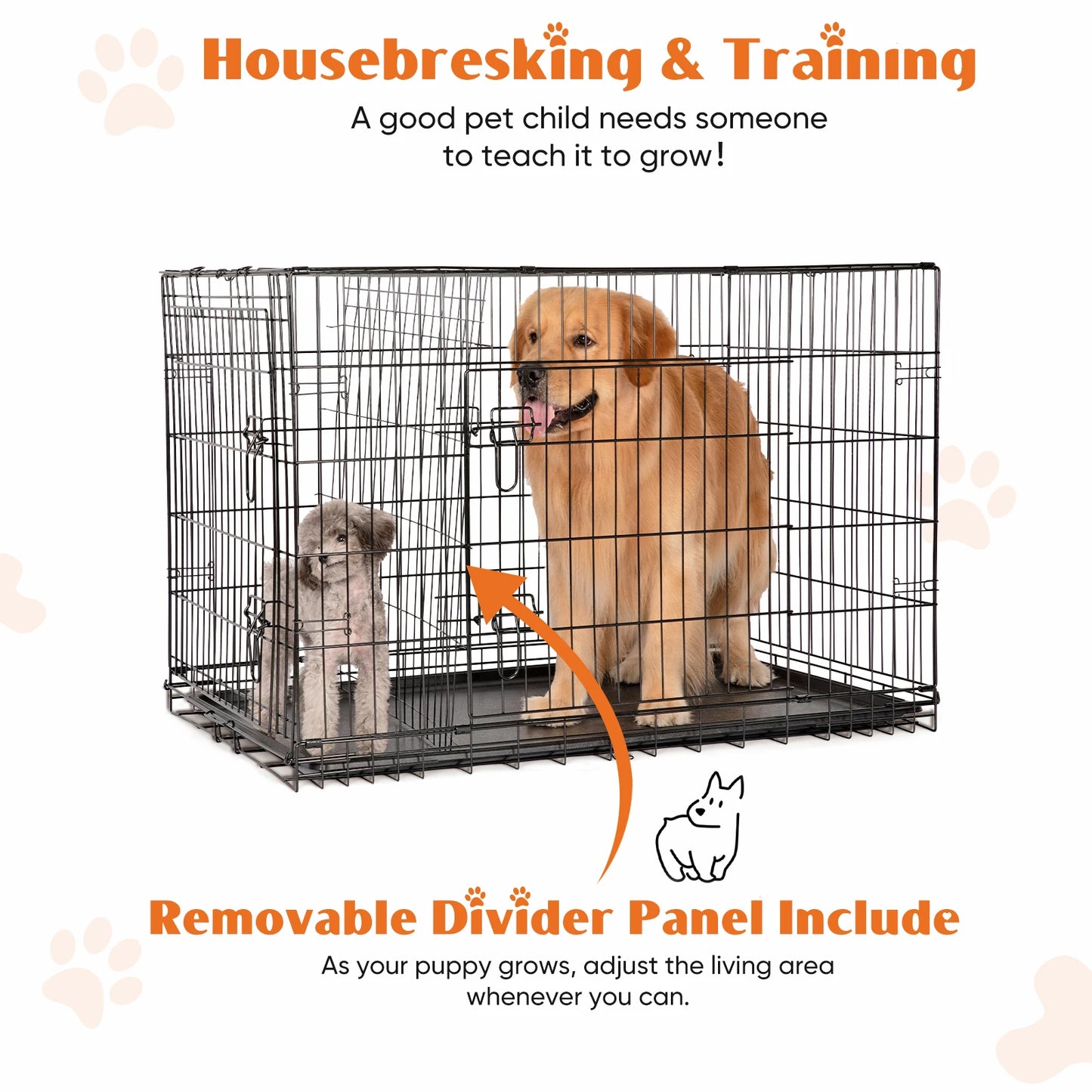 Folding Metal Wire Dog Cage