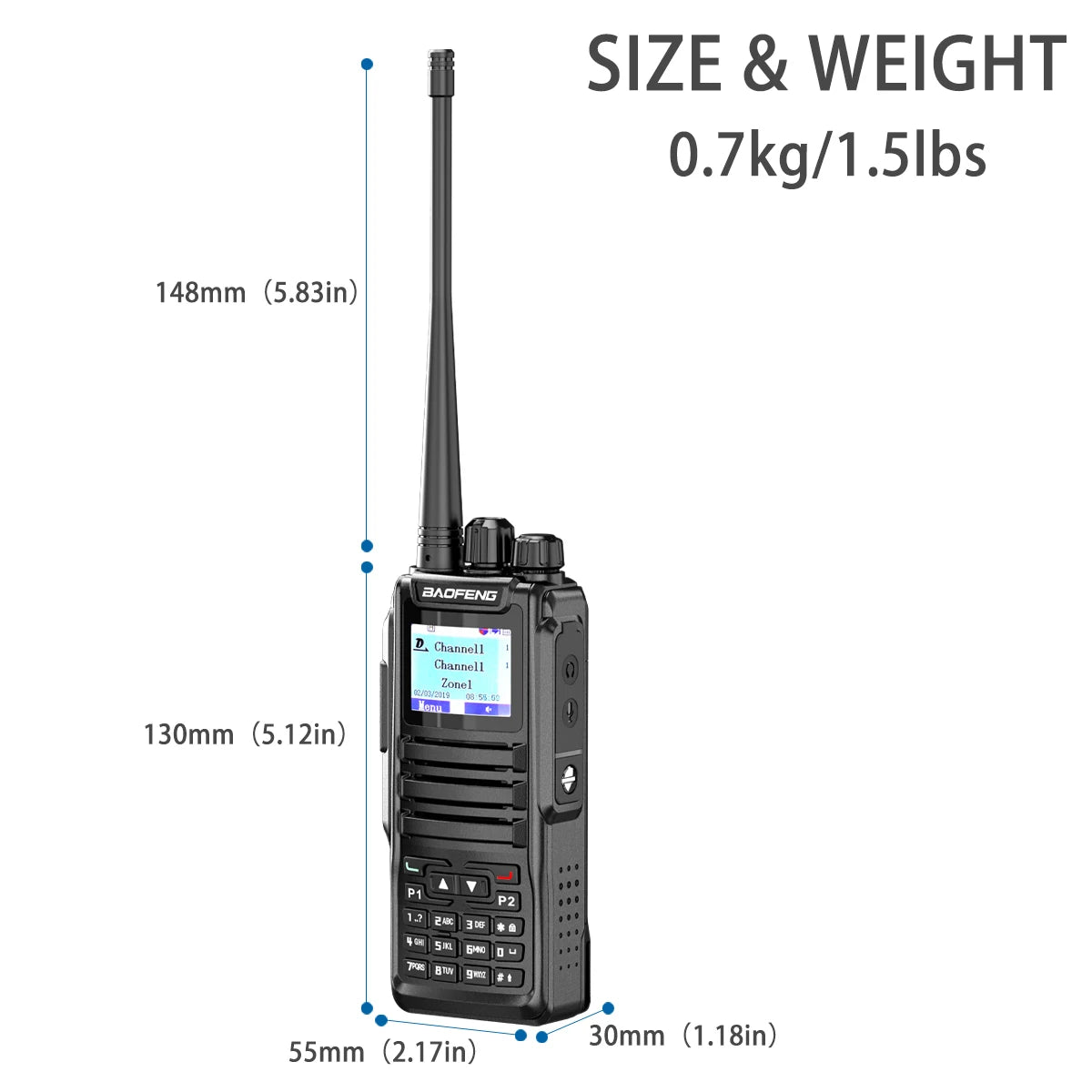 Dual Mode Analog and Digital Walkie Talkie