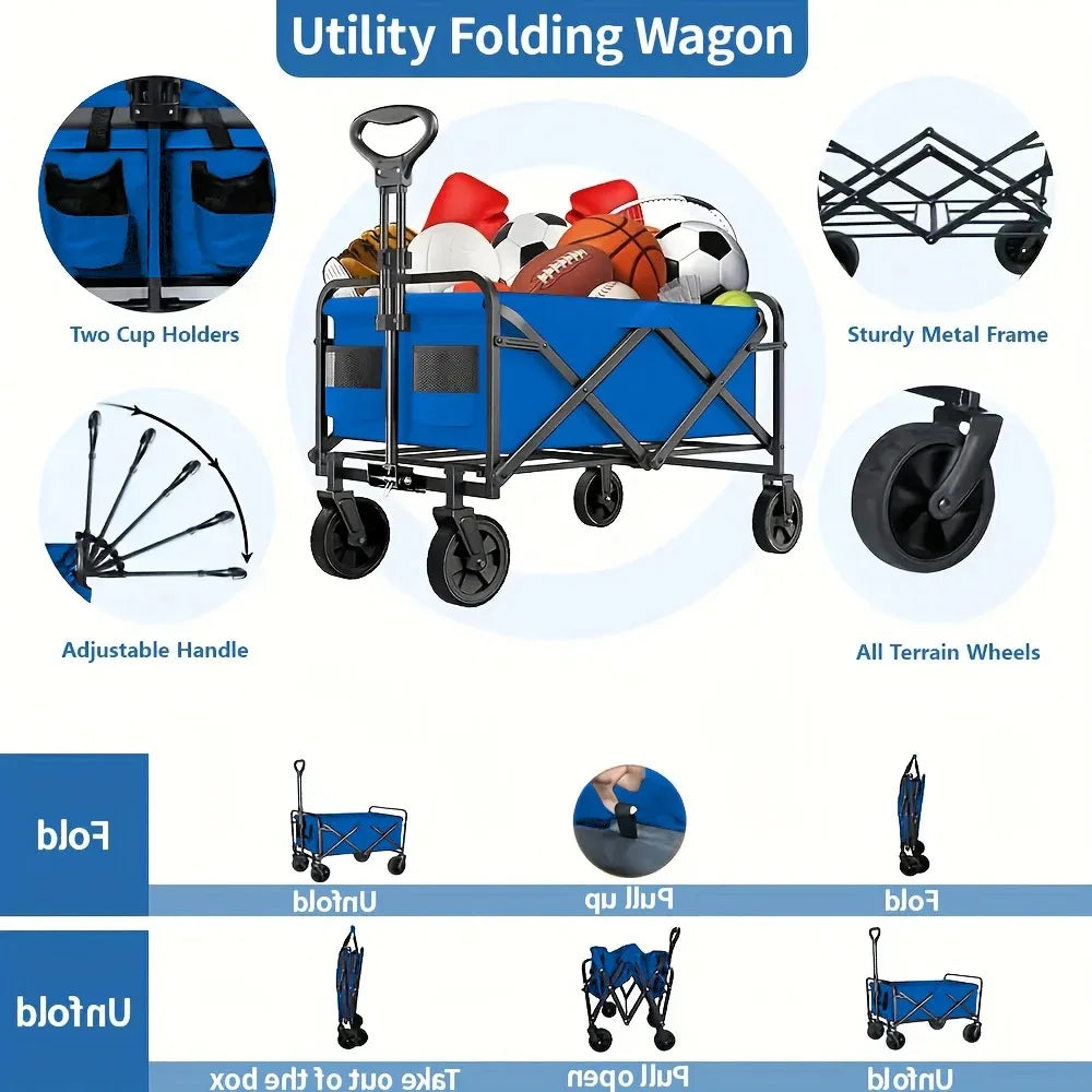 Foldable Heavy Duty Utility Cart