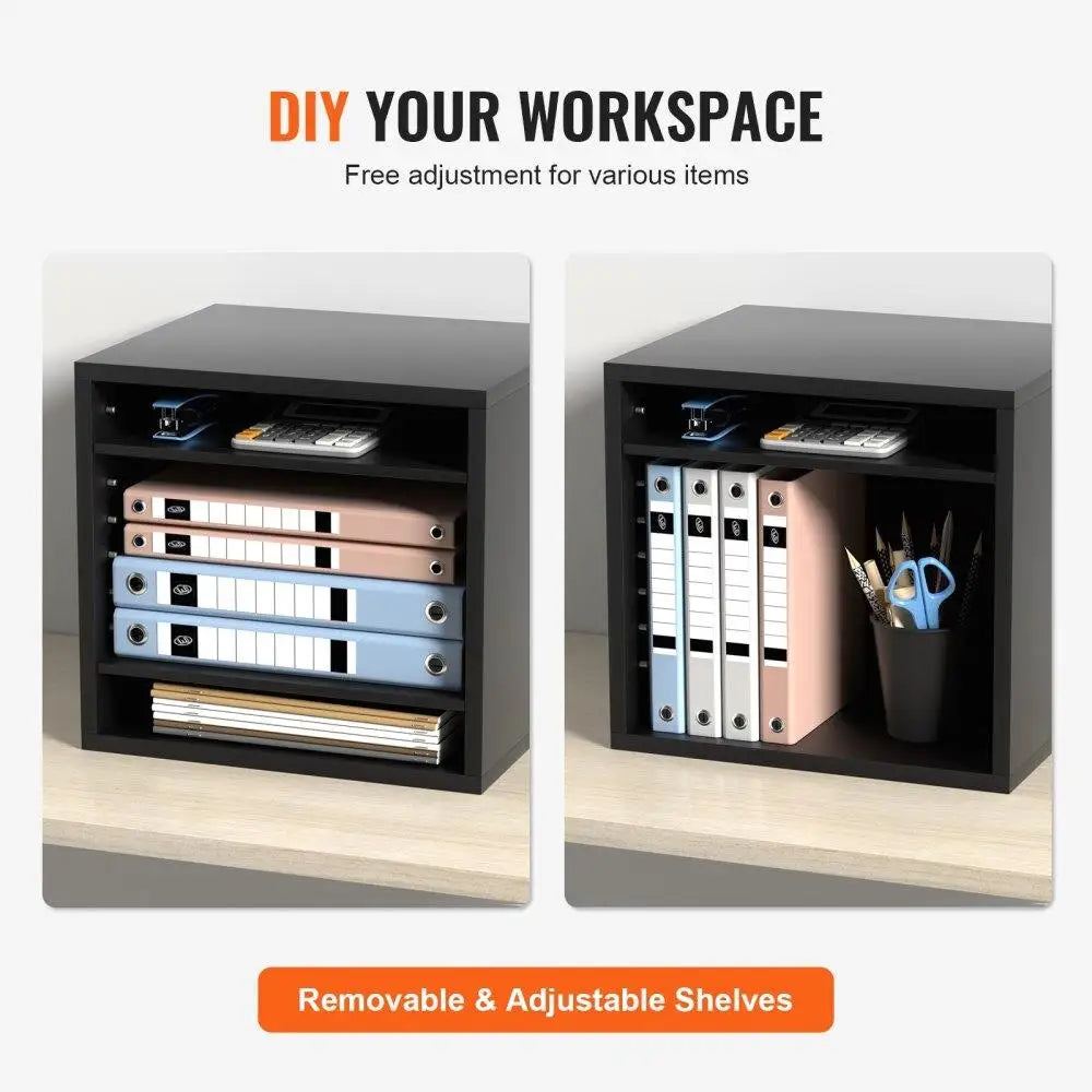 Wood Literature Organizer 5 Compartment