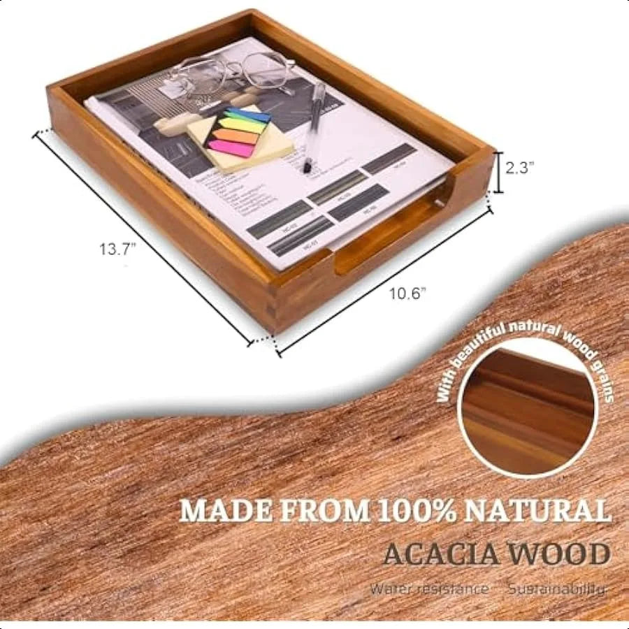 Wood Letter Tray