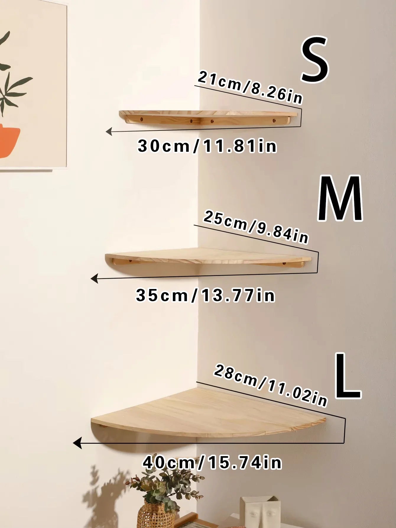 Scalloped Corner Shelves