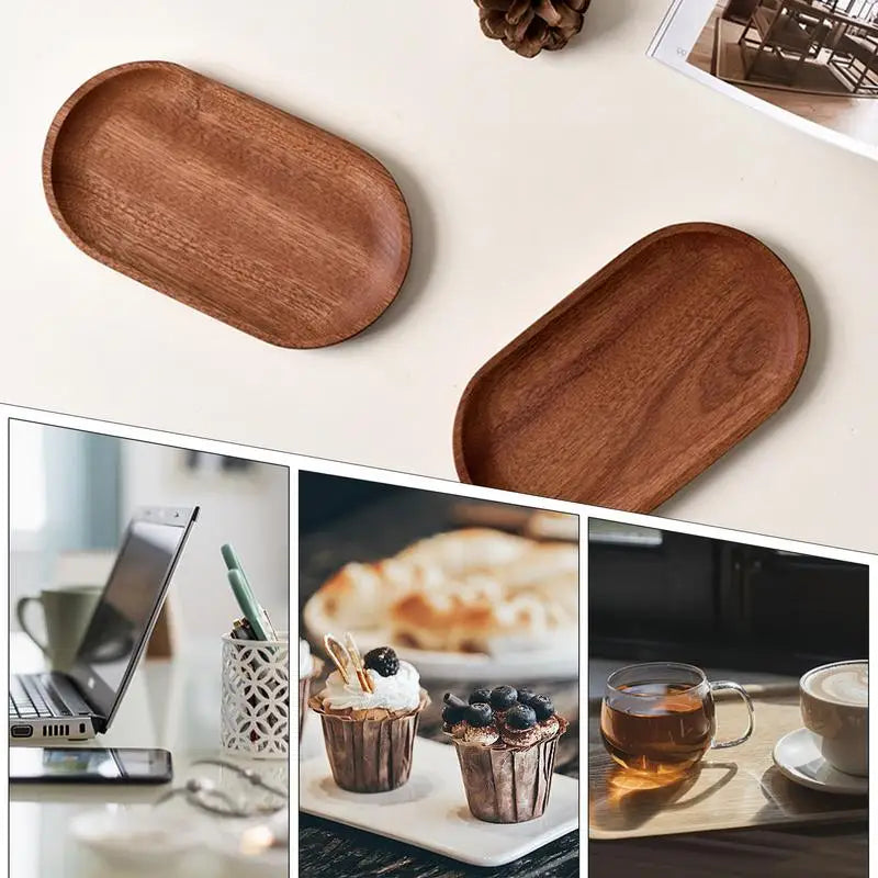 Wooden Oval Decorative Platter Tray