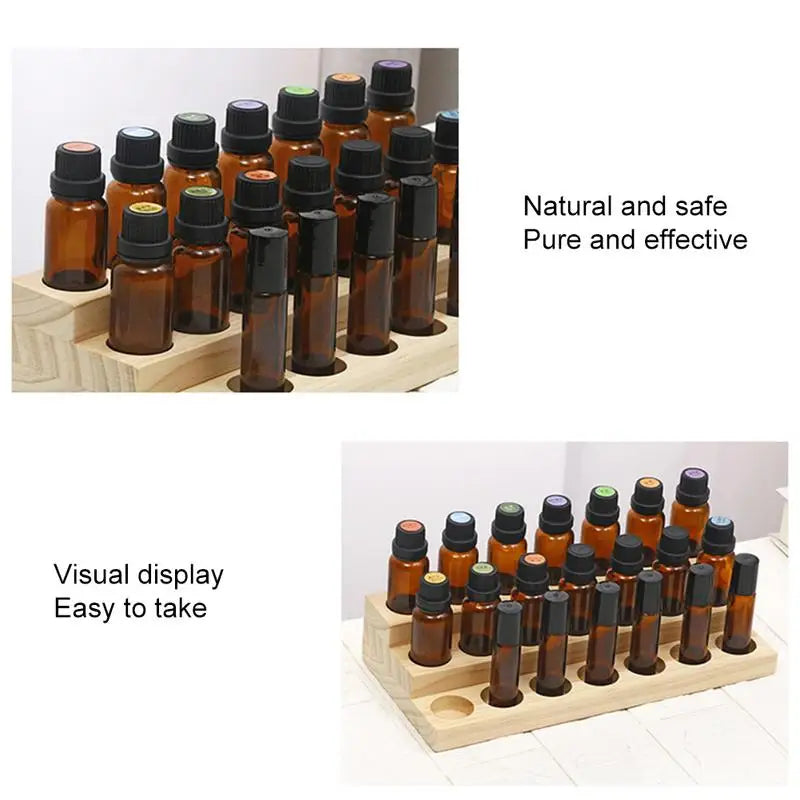 Essential Oil Wooden Display Stand