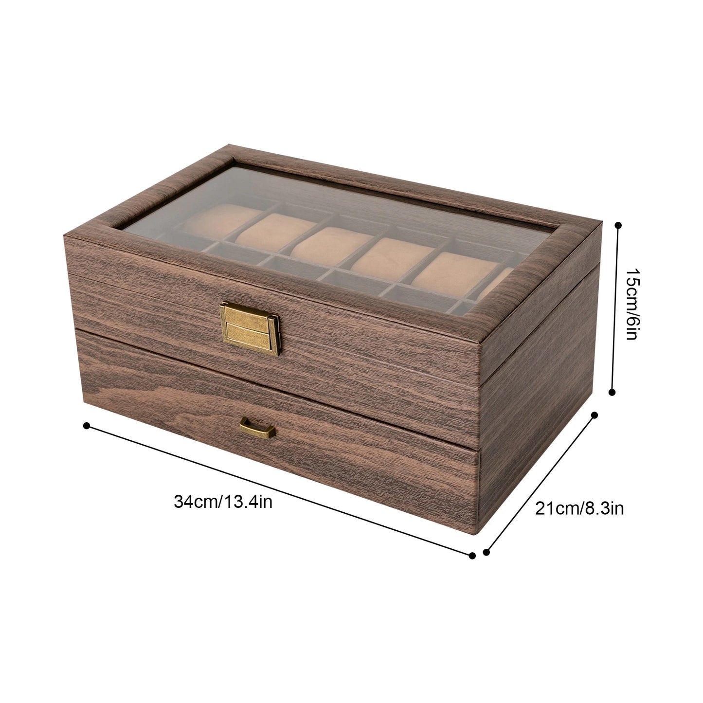 Jewelry Holder Display Case w/ Drawer