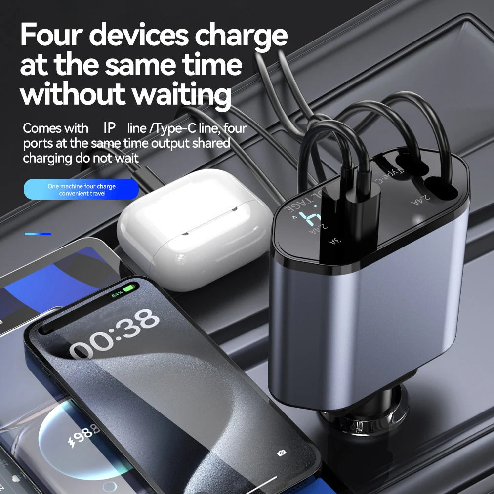 Car Charger Adapter USB Type C