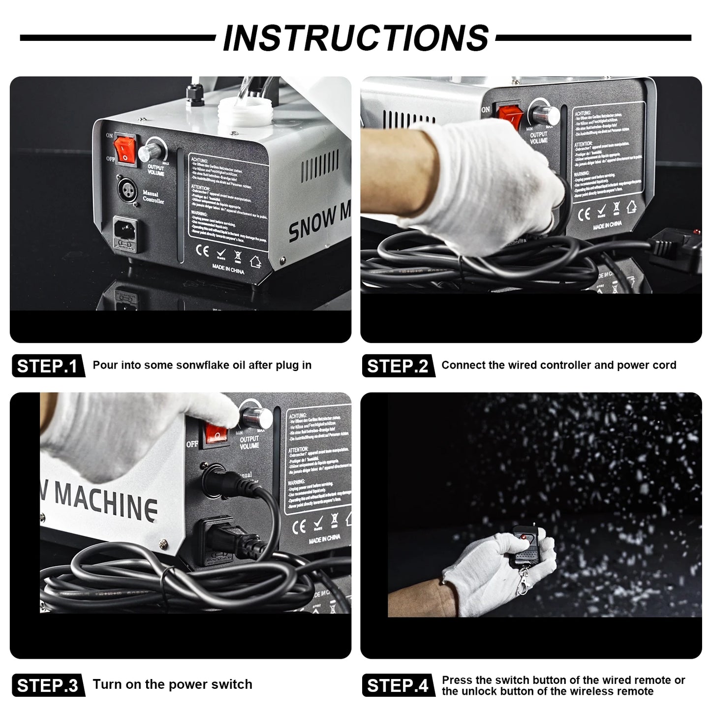 Snow Machine Dual Remote Control