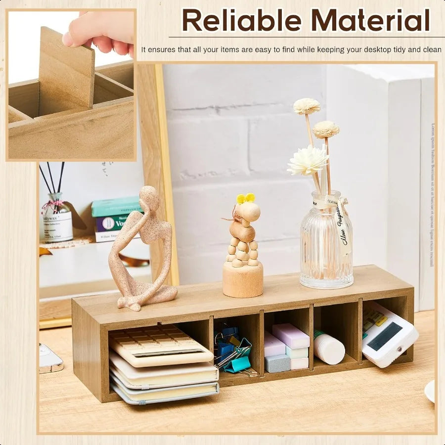 Wood Office Desk Organizer