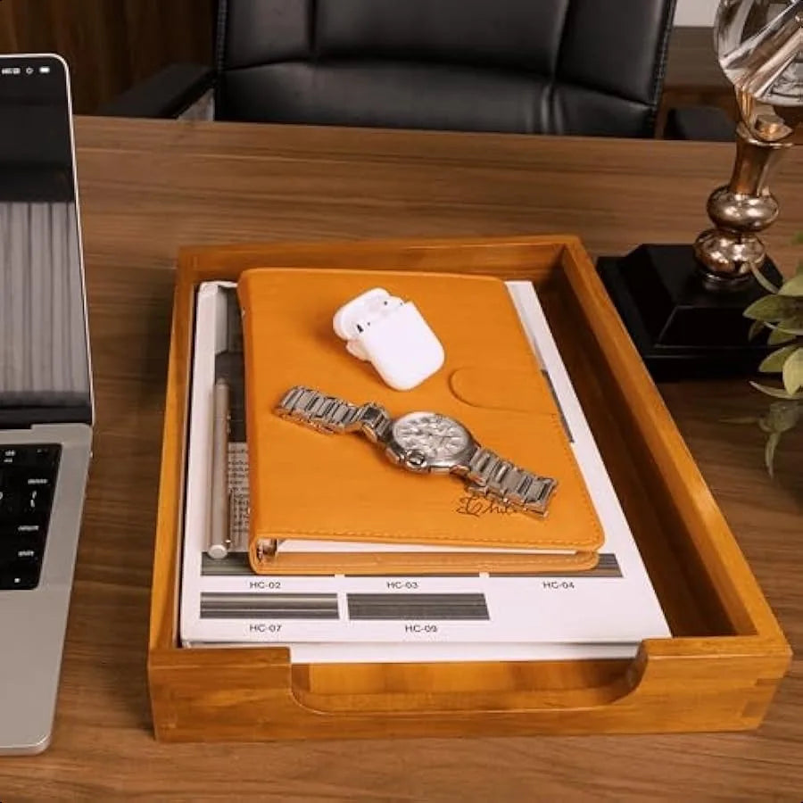 Wood Letter Tray